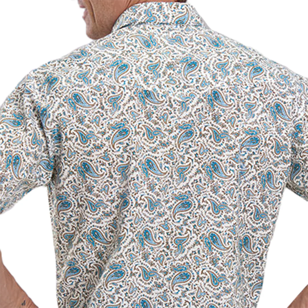 Roper Men's Paisley Short Sleeve Snap Shirt