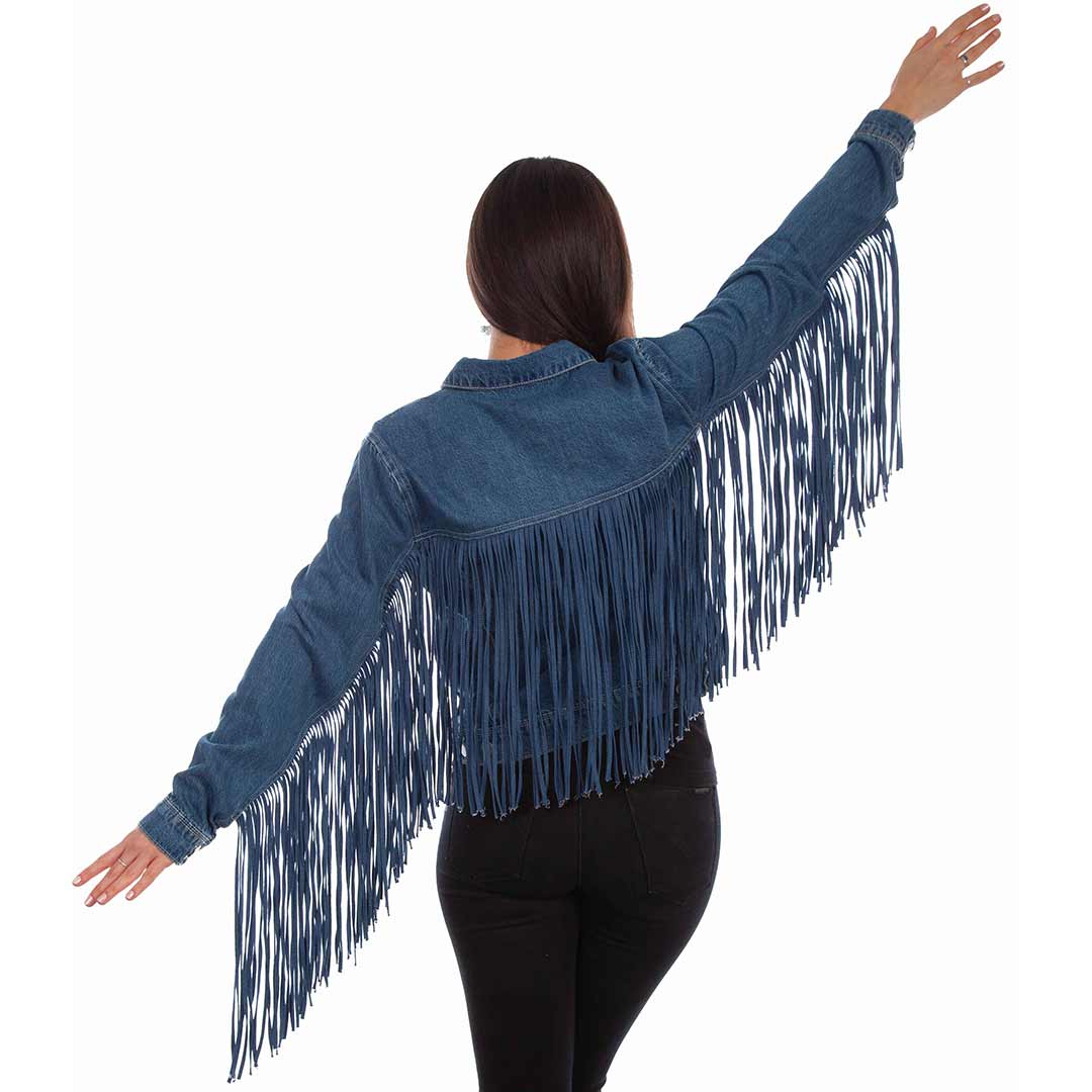 Scully Women's Fringe Jean Jacket