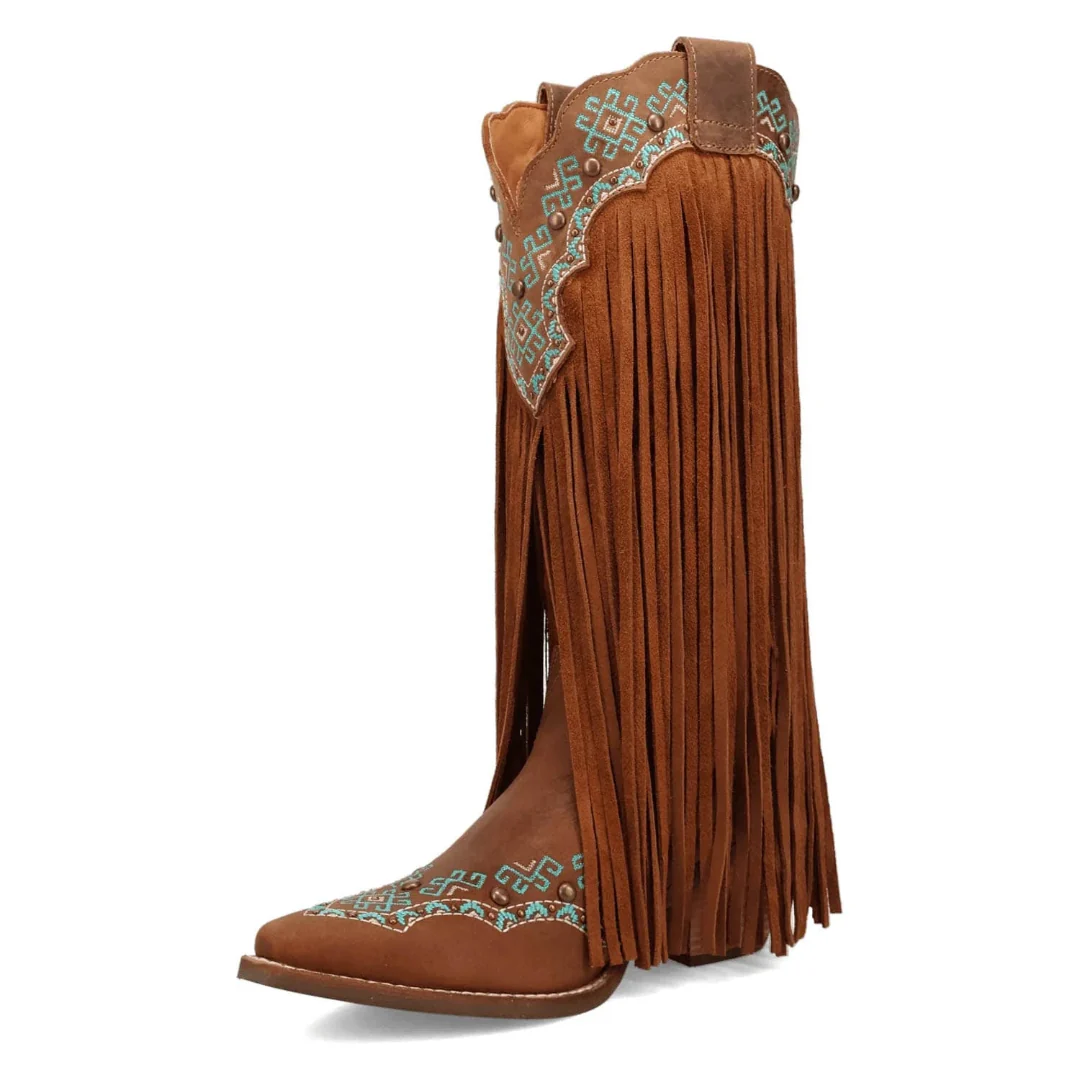 Dingo Women's Aztec Fringe Cowboy Boots