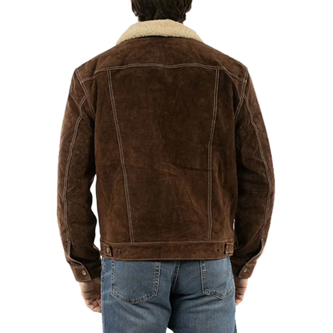 Scully Men's Aztec Sherpa Suede Jacket