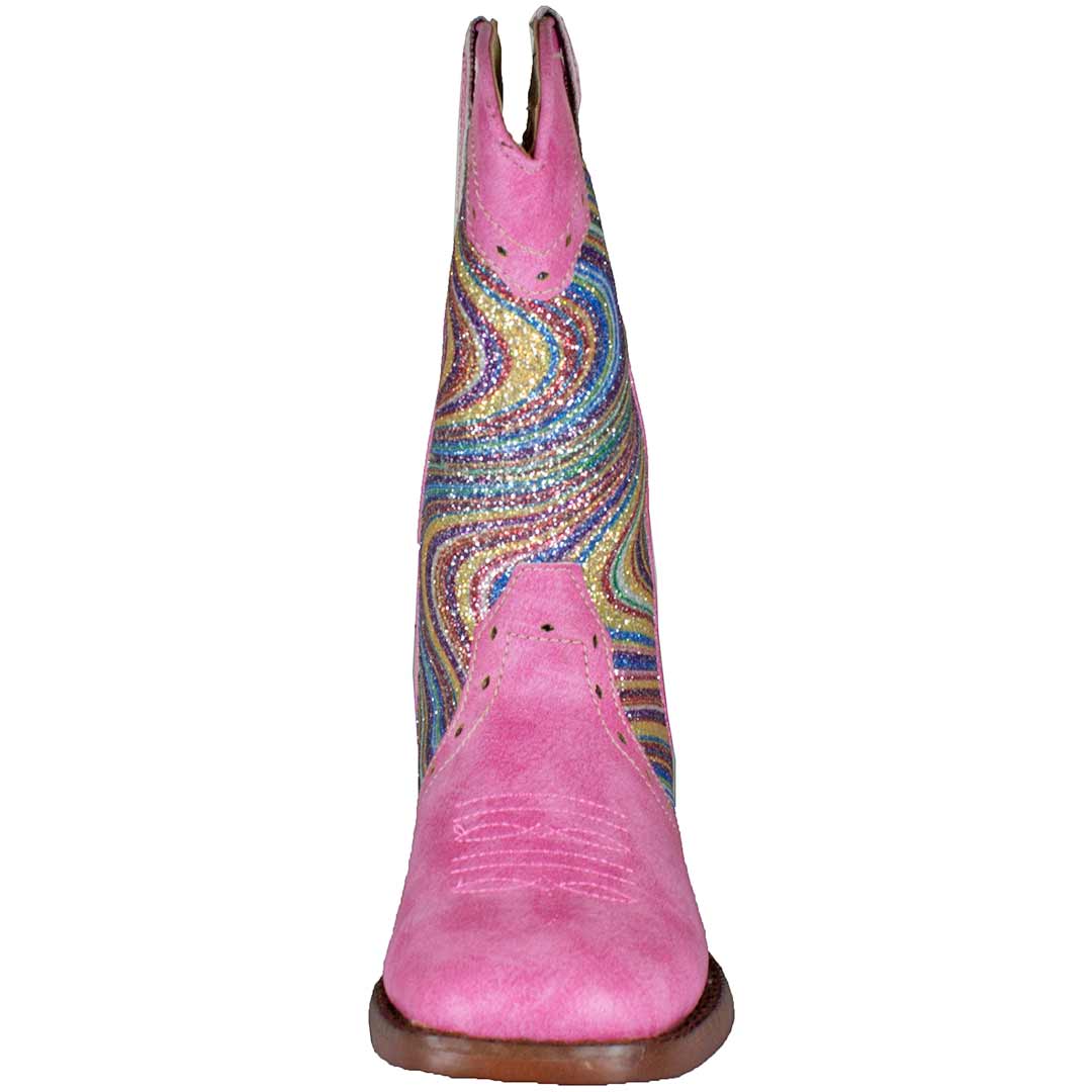 Roper Girls' Swirly Glitter Shaft Cowgirl Boots