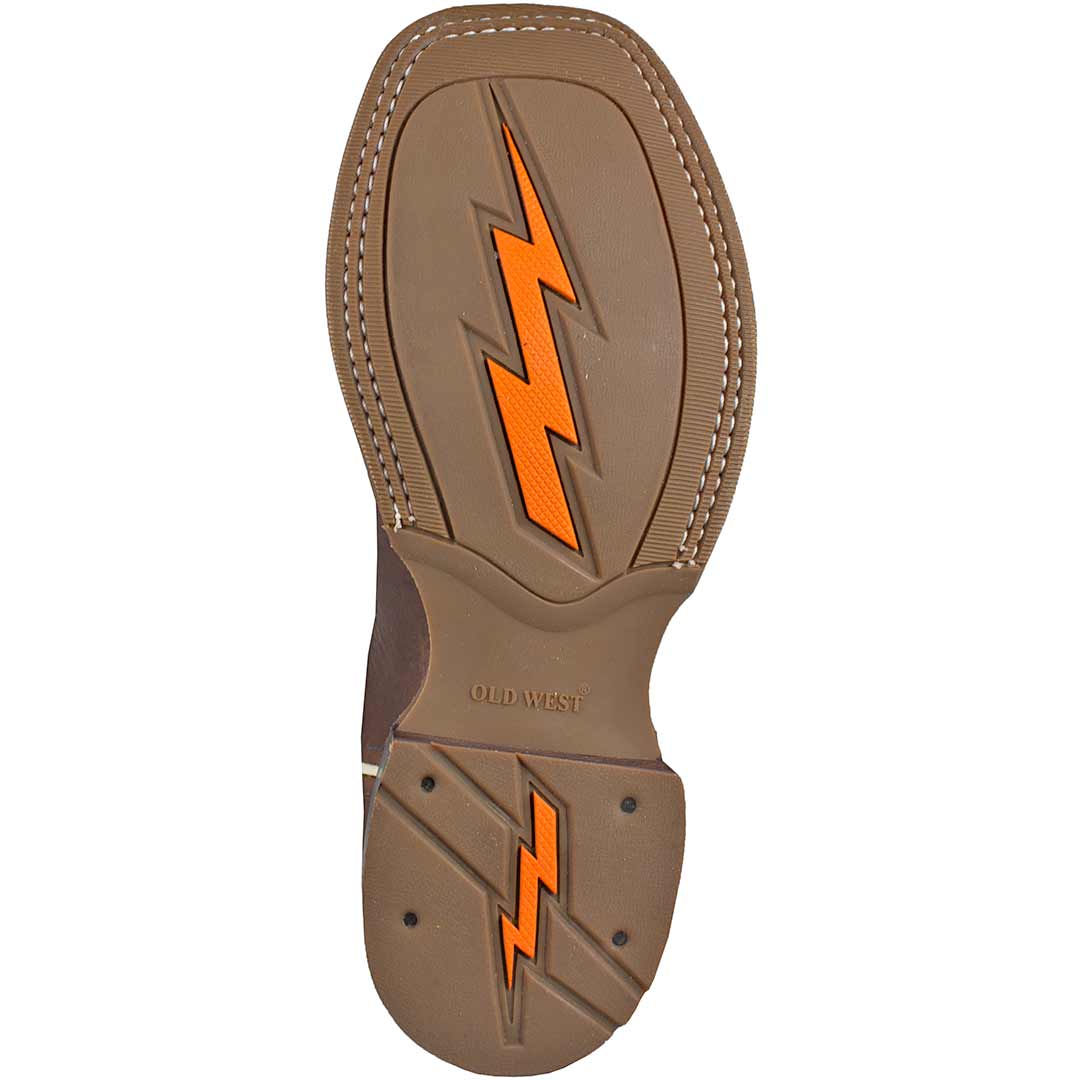 Old West Boys' Square Toe Cowboy Boots