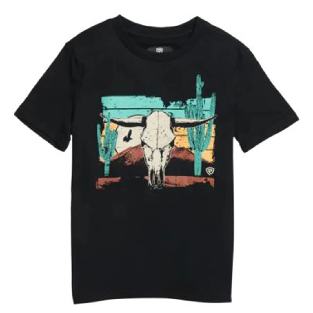 Rock & Roll Cowboy Boys' Skull & Desert Graphic T-Shirt