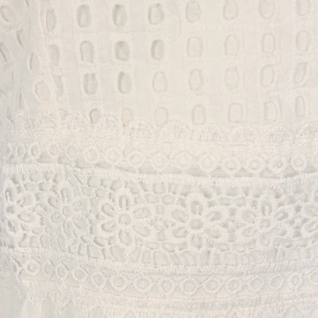 En/Kay Women's White Straps Dress