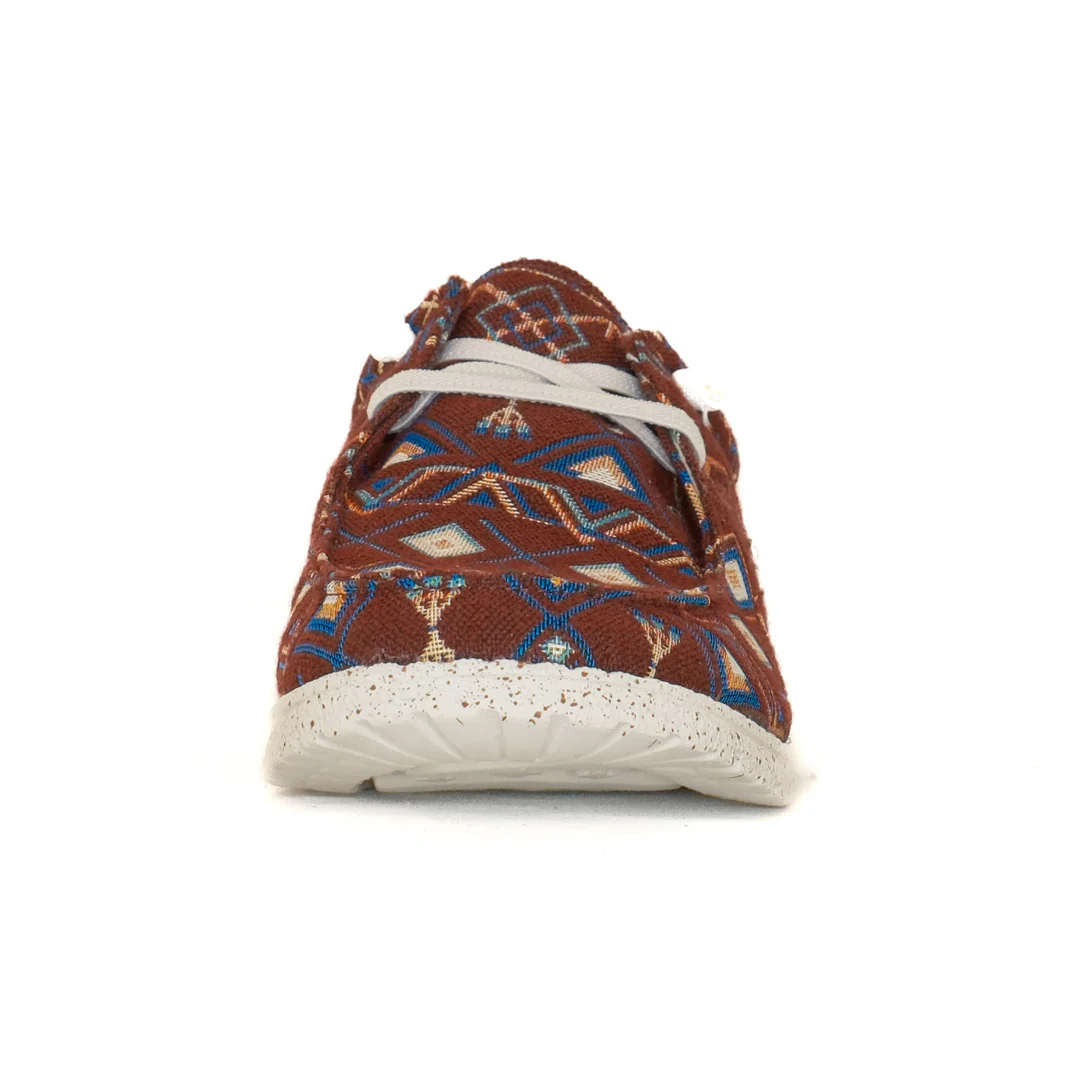 Roper Women's Aztec Print Canvas Slip-On Shoes