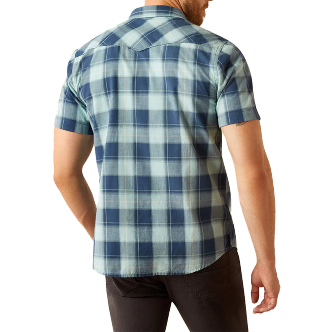 Ariat Men's Hersh Retro Fit Short Sleeve Snap Shirt