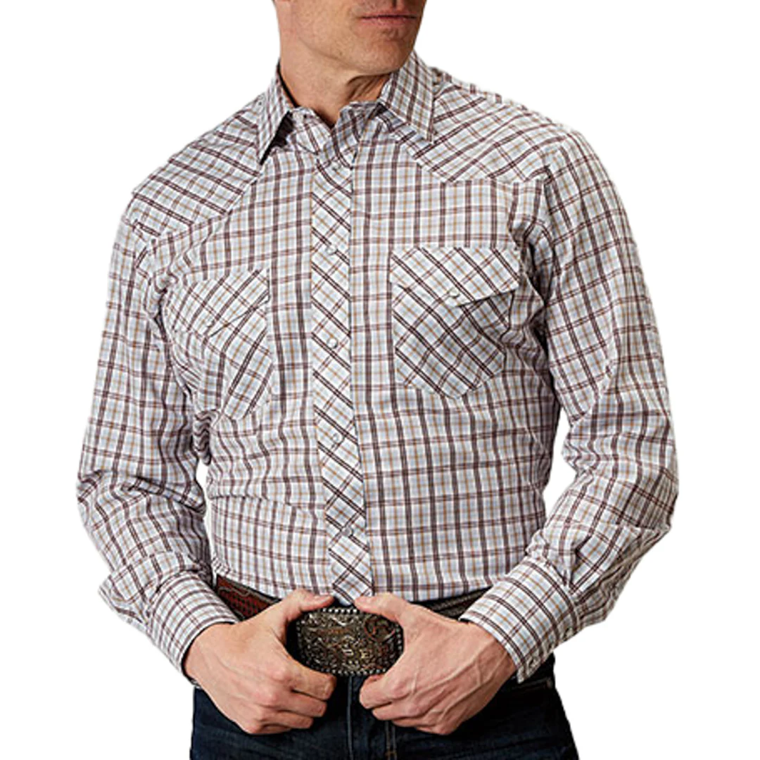 Roper Men's Classic Plaid Snap Shirt