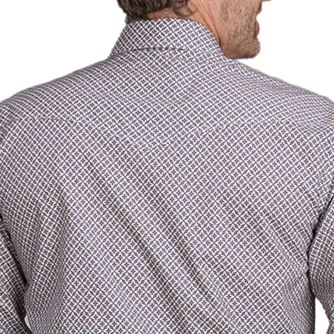 Roper Men's Amarillo Collection Pinwhell Fouldard Long Sleeve Snap Shirt