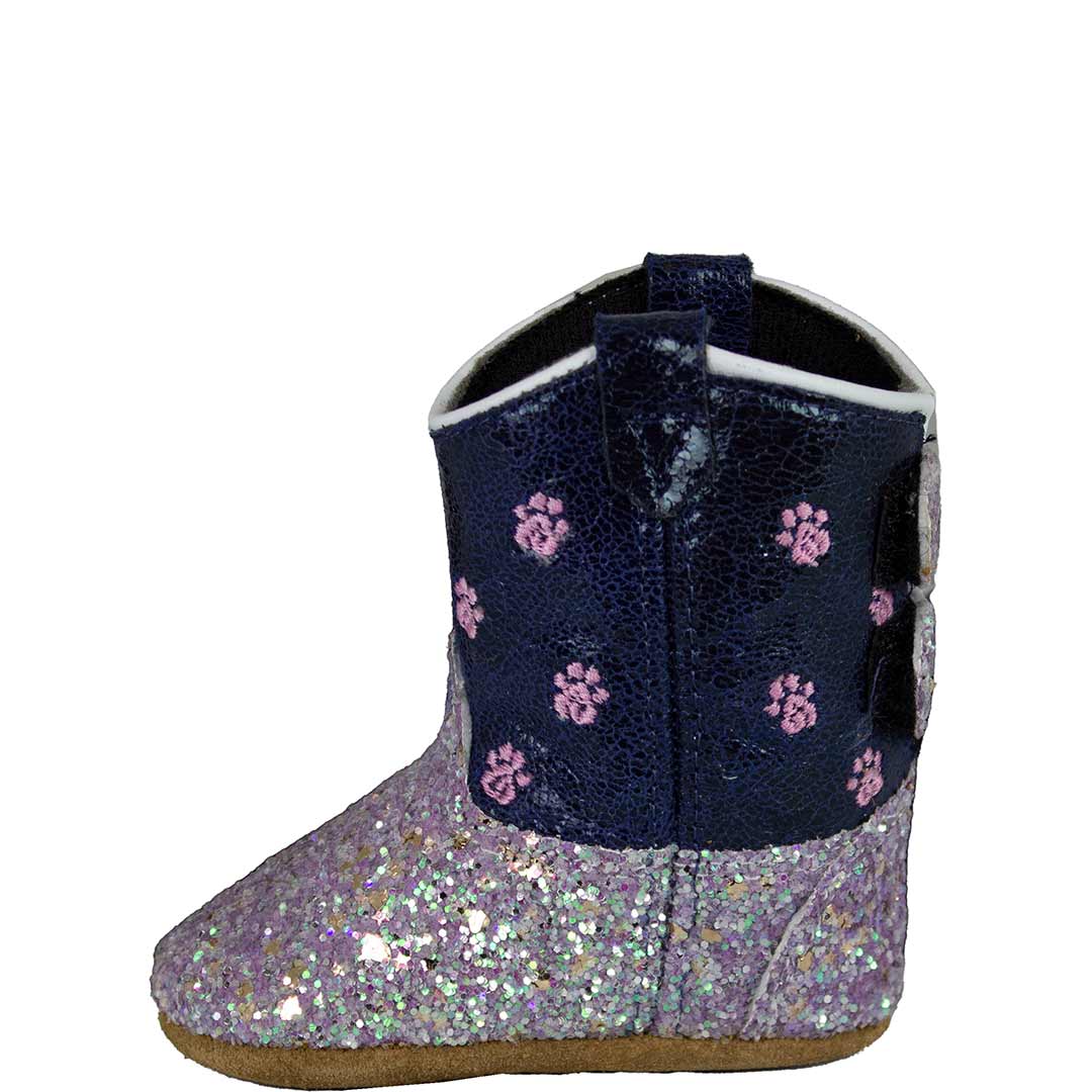 Old West Baby Girls' Glitter Paws Poppet Cowgirl Boots