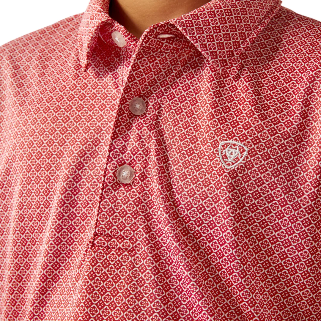 Ariat Boys' Geometric Print Polo