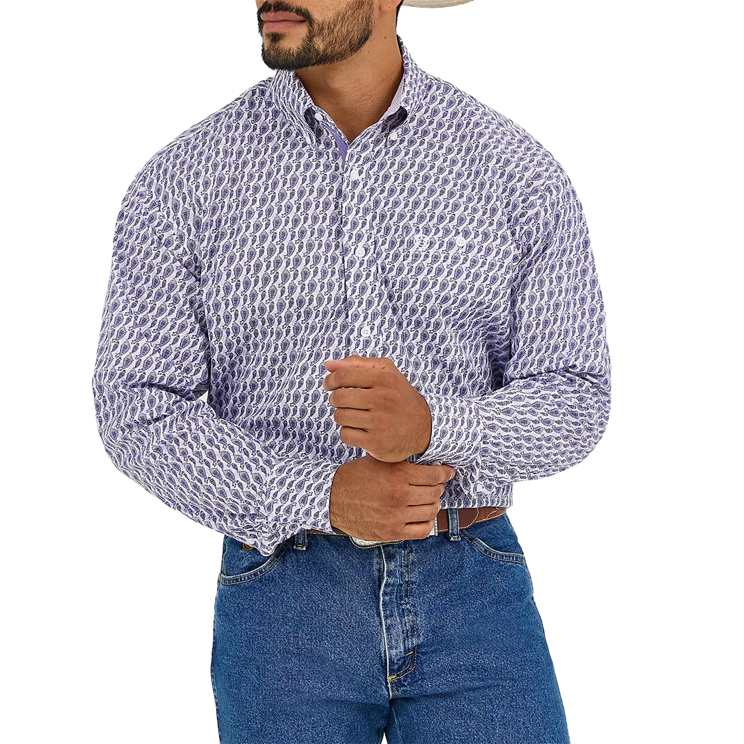 Wrangler Men's George Strait Long Sleeve Button Shirt