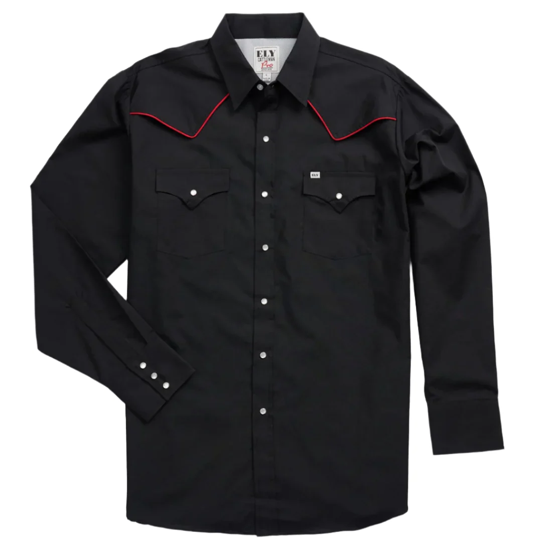 Ely Cattleman Men's Pro Long Sleeve Snap Shirt