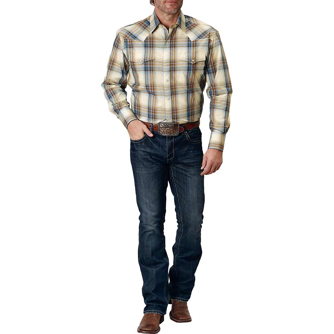 Roper Men's Ombre Plaid Snap Shirt