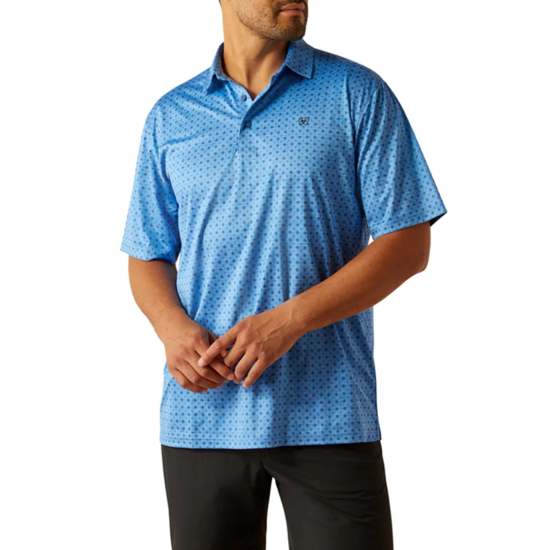 Ariat Men's Charger Geo Print Polo