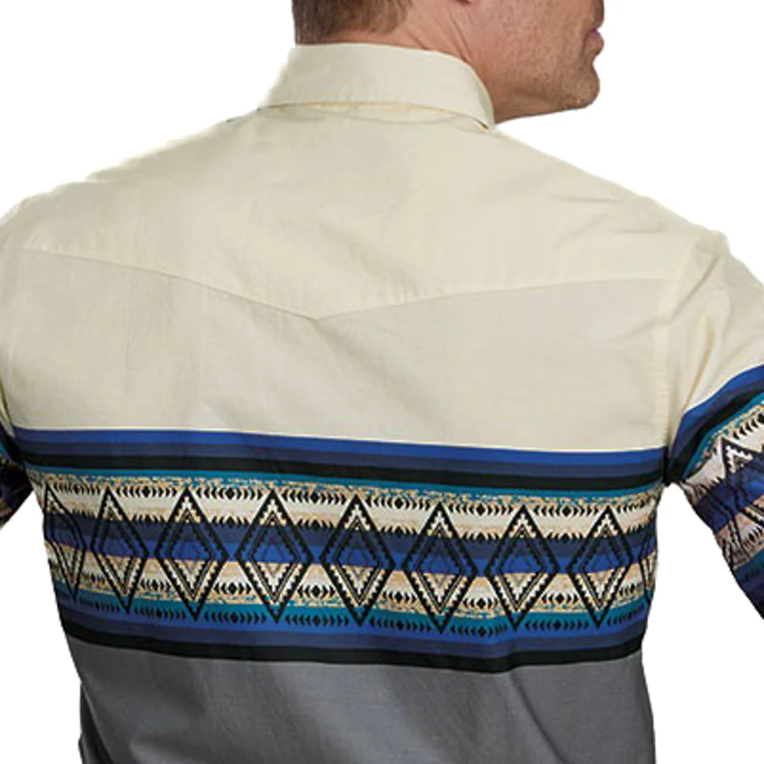 Roper Men's Vintage Collection Border Snap Shirt