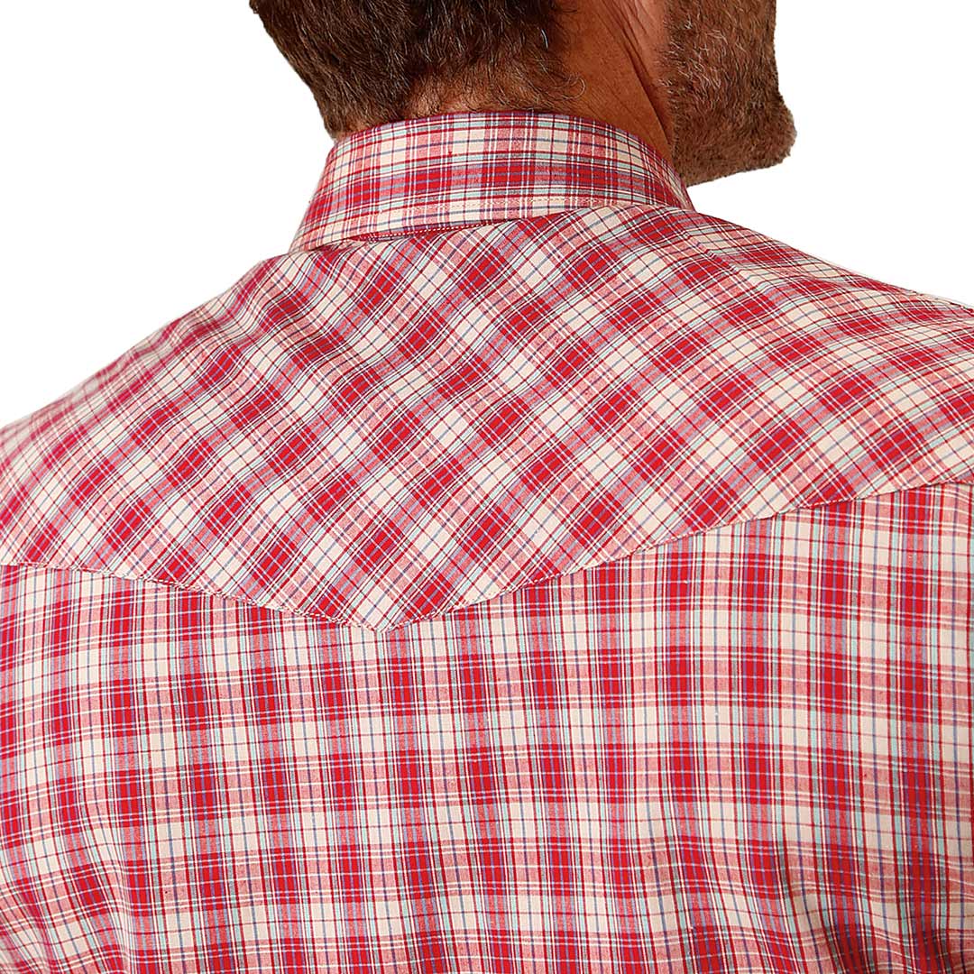 Roper Men's Check Print Snap Shirt