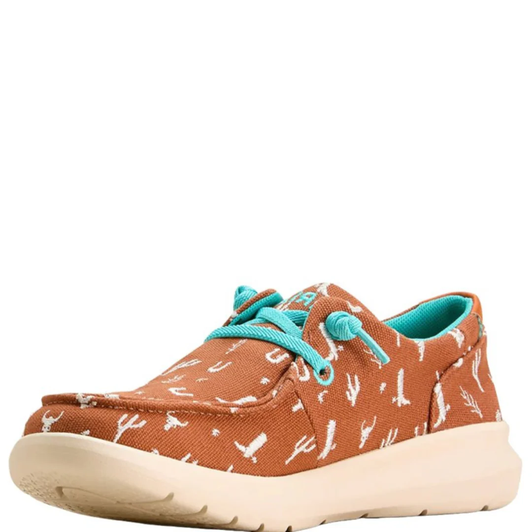 Ariat Women's Hilo Western Graphic Burnt Slip-On Shoes