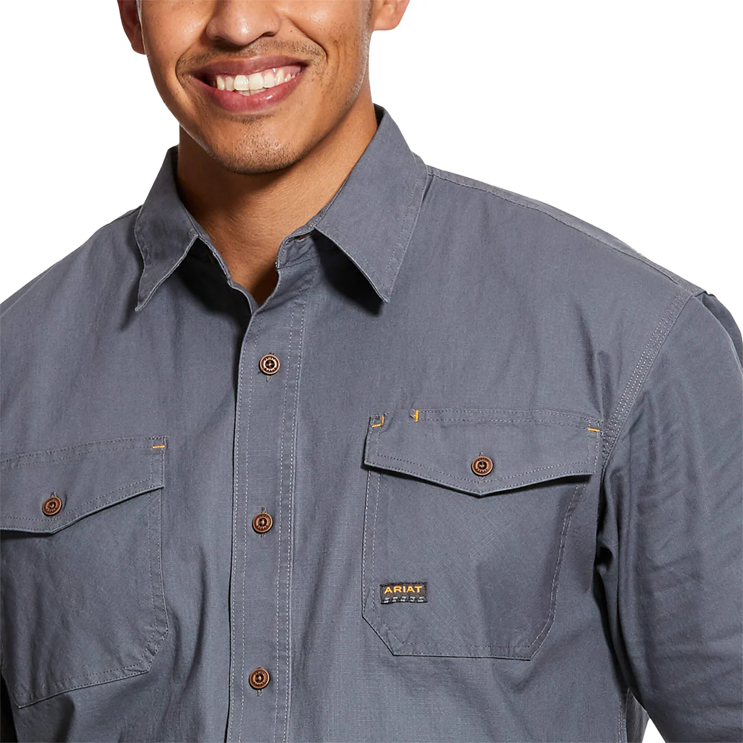 Ariat Men's Rebar Durastretch Short Sleeve Button-Down Shirt