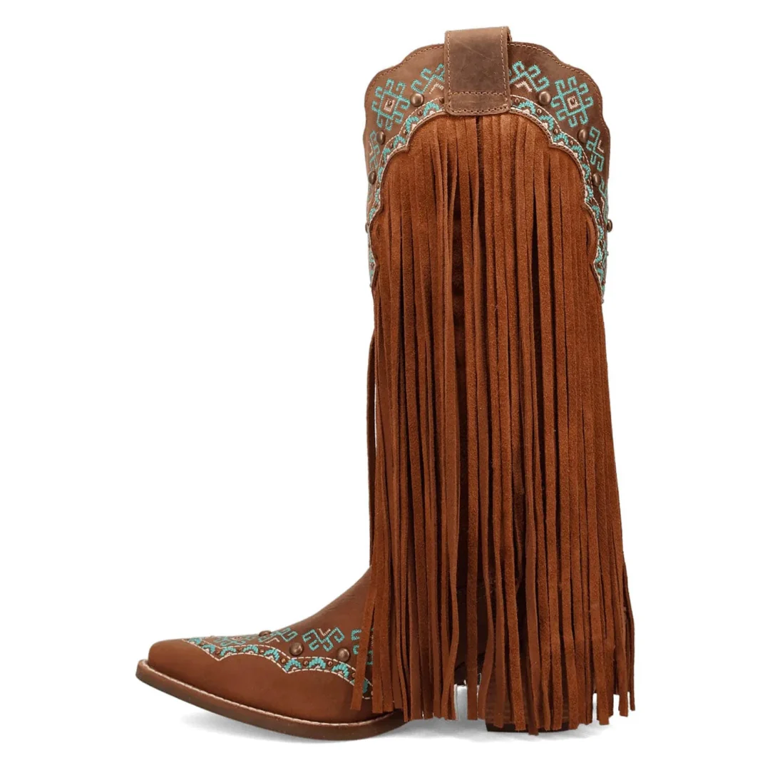 Dingo Women's Aztec Fringe Cowboy Boots