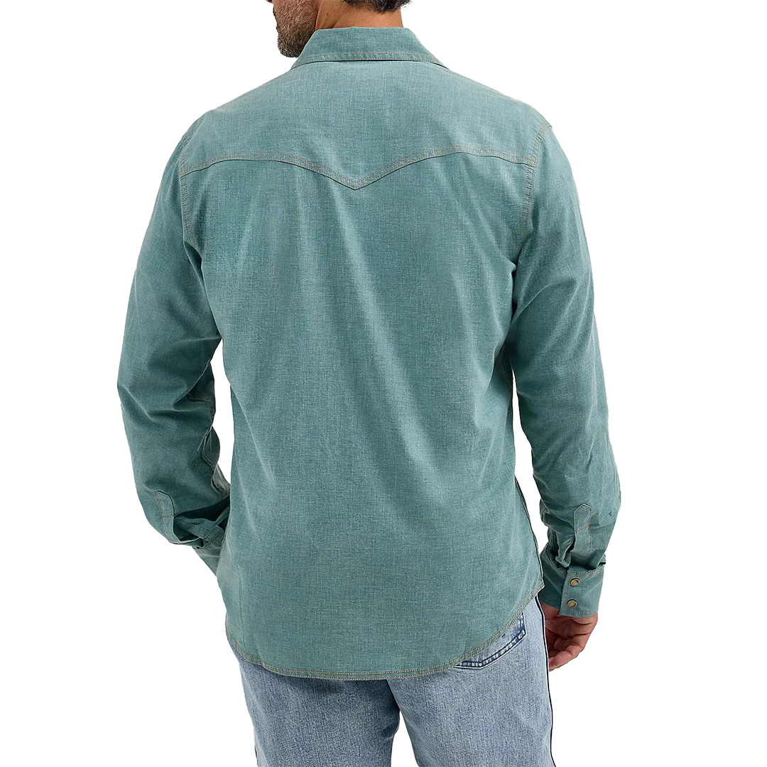 Wrangler Men's Retro Premium Western Long Sleeve Snap Shirt