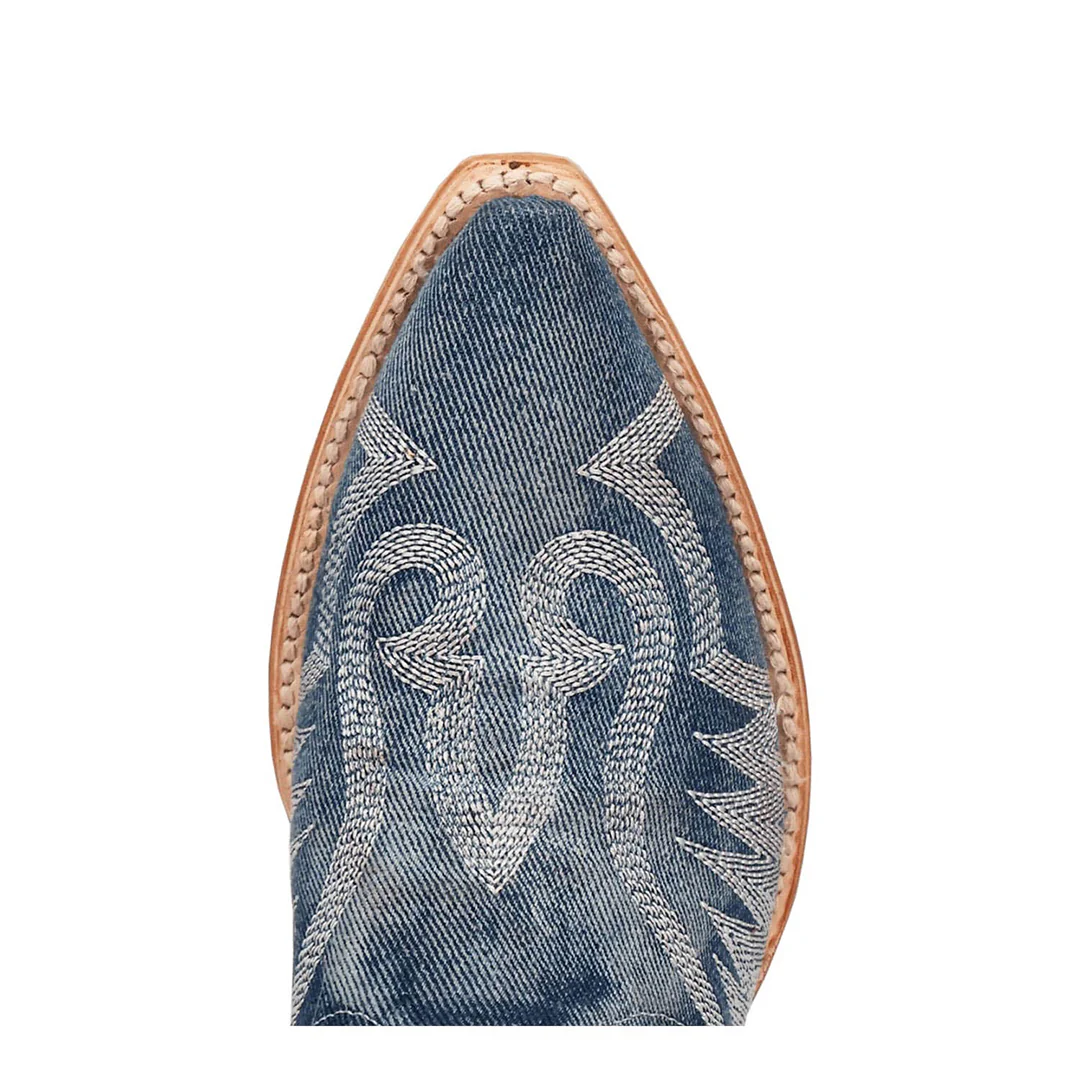 Dan Post Women's Darlin Denim Fabric Cowboy Boots