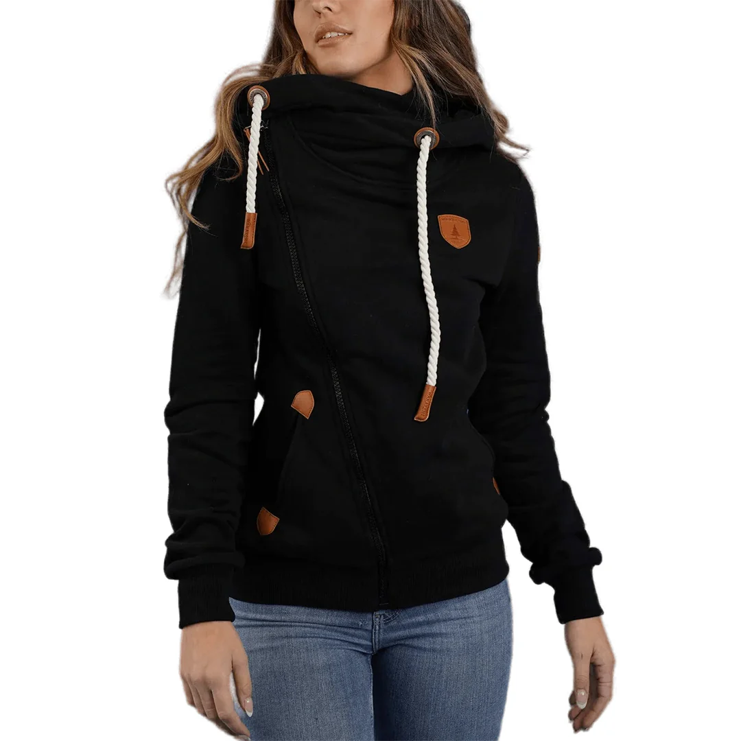 Wanakome Women's Athena Asymmetrical Zip Hoodie