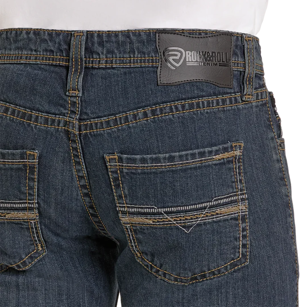 Rock & Roll Denim Men's Regular Fit Classic Straight Leg Jeans