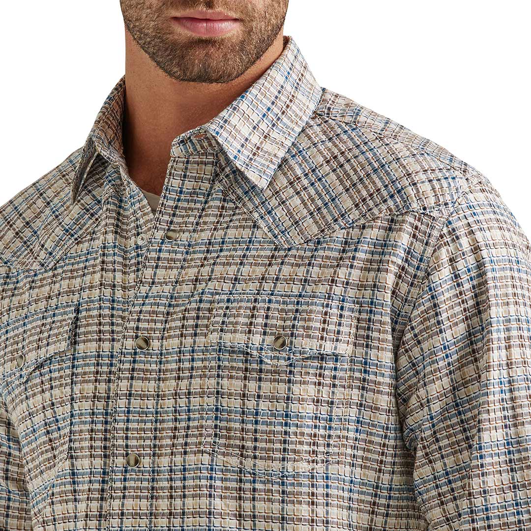 Wrangler Men's Retro Premium Plaid Snap Shirt