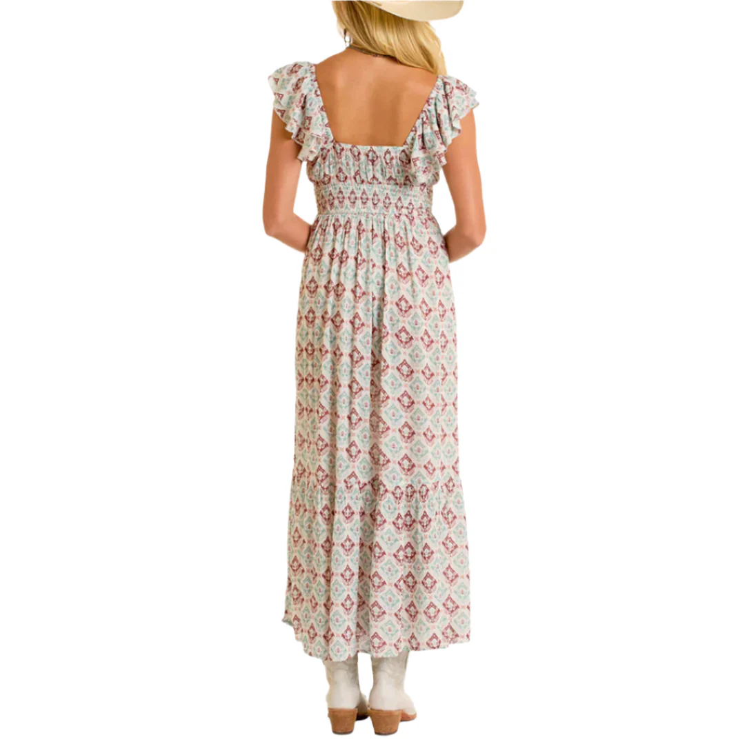 Rock & Roll Denim Women's Aztec Maxi Dress