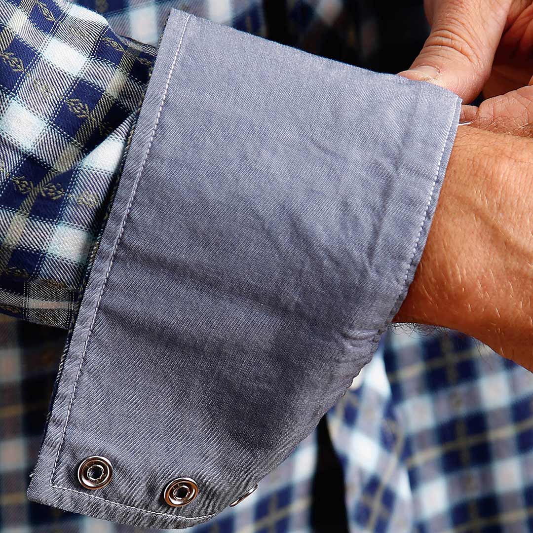 Stetson Men's Rugged Plaid Print Snap Shirt