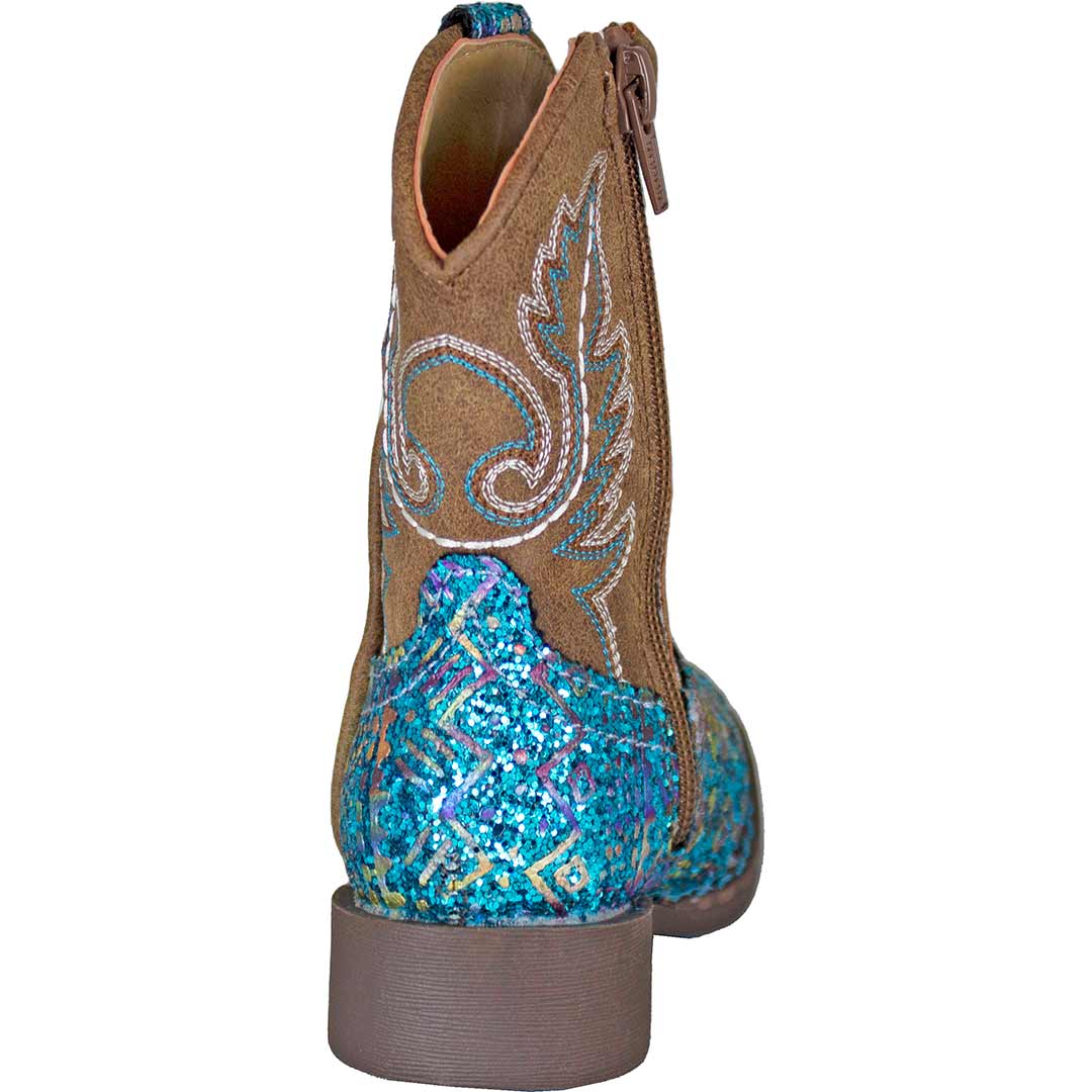 Roper Toddler Girls' Aztec Glitter Cowgirl Boots