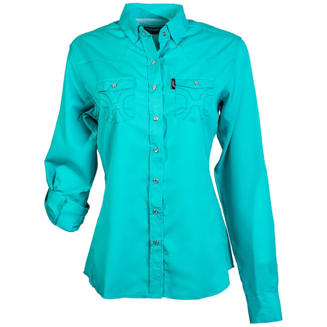 Hooey Women's Sol Blue Pearl Snap Shirt