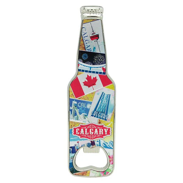 Postcard Souvenirs Calgary Postcard Bottle Opener