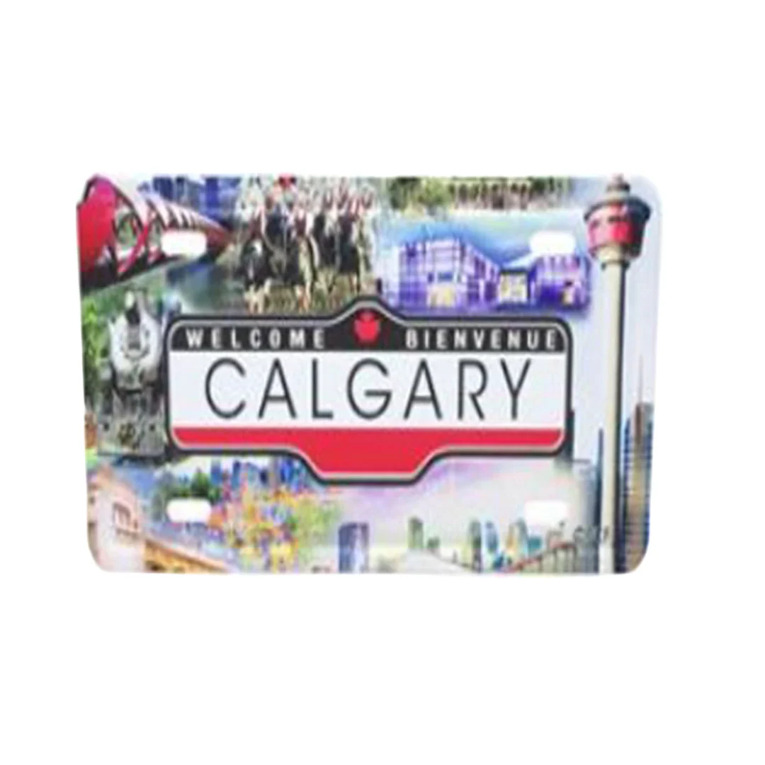 Postcard Souvenirs Calgary Street Magnet