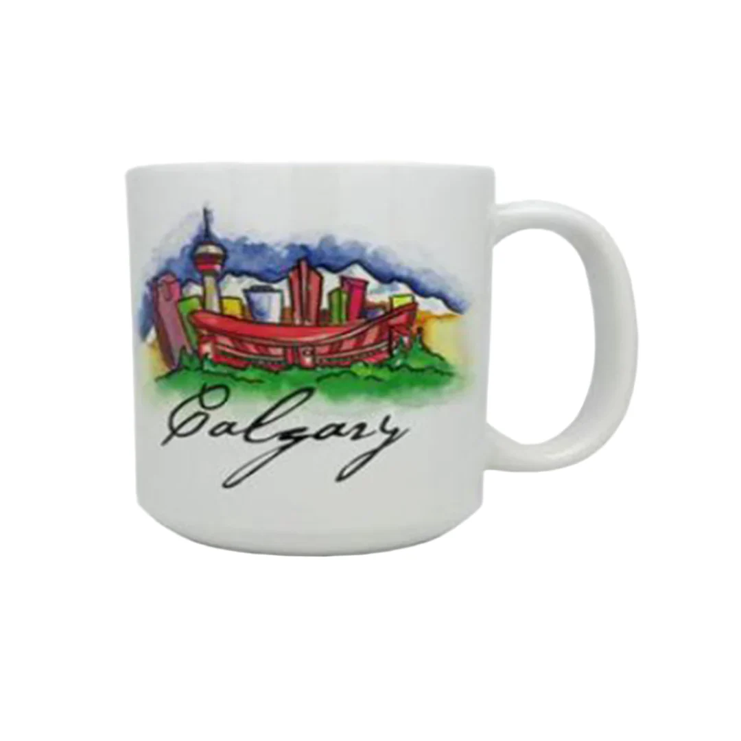 Postcard Souvenirs Calgary Photo Print Mugs