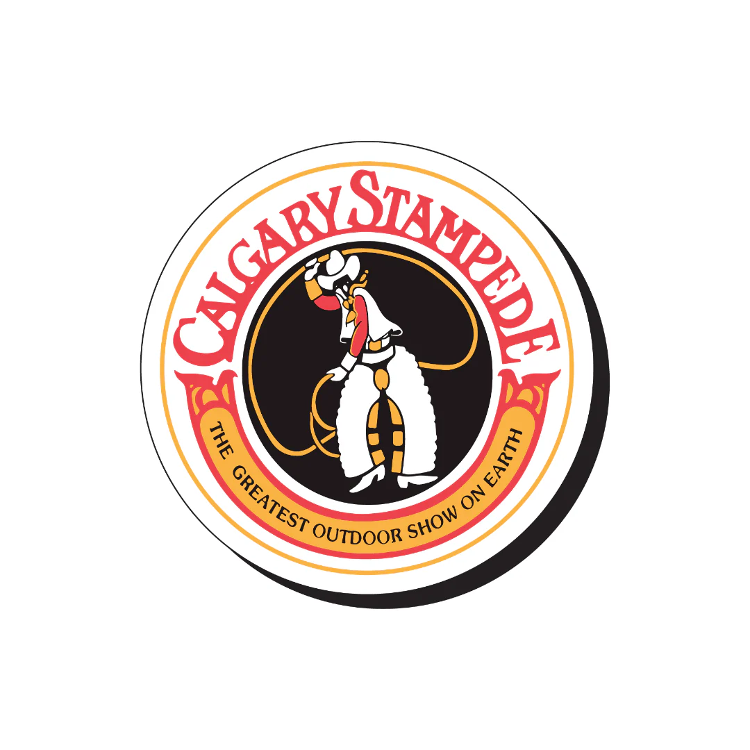 Calgary Stampede Circle Wood Magnet