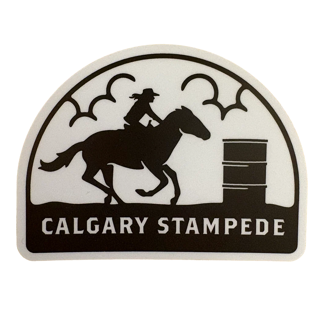 Calgary Stampede Barrel Racer Sticker