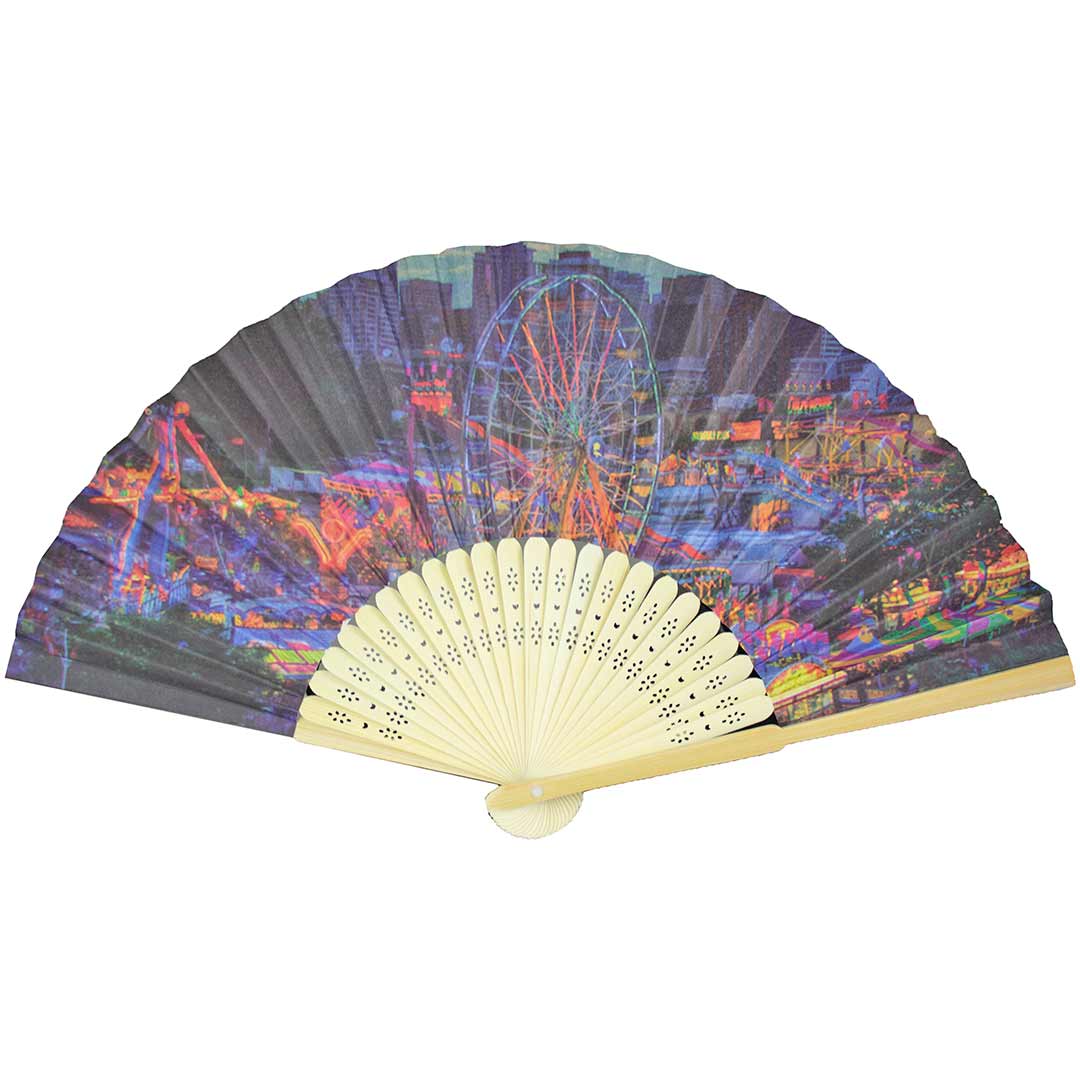 Calgary Stampede Folding Fan with Grounds Artwork