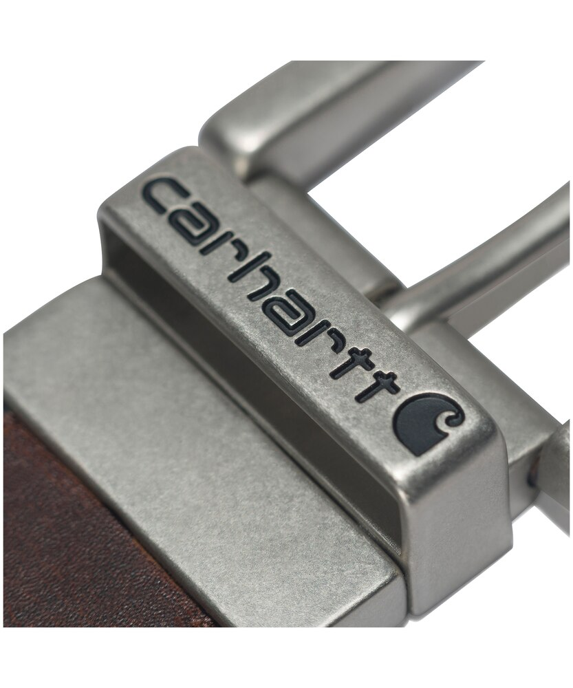 Carhartt Men's Oil Finish Leather Reversible Belt - Brown Black