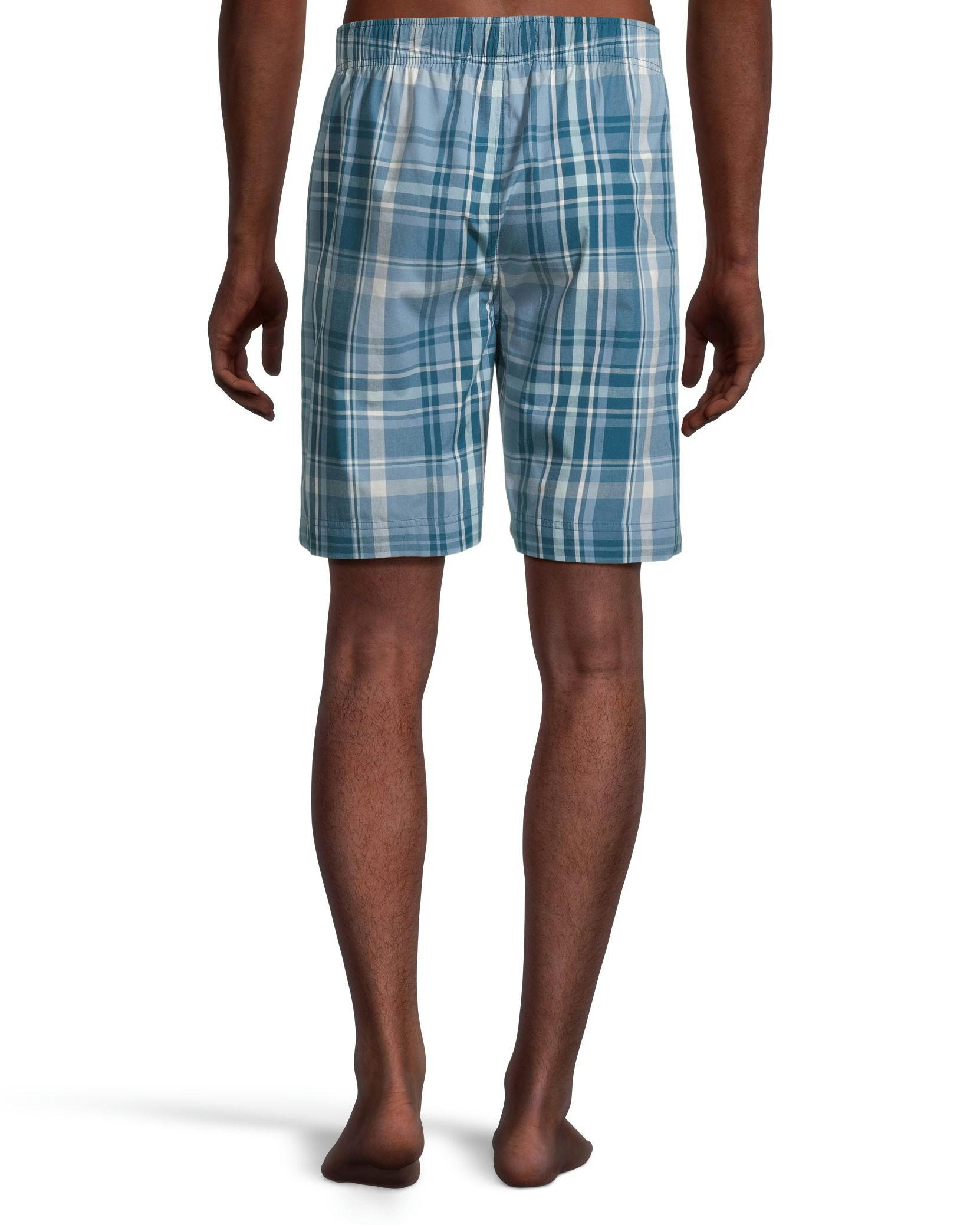 Denver Hayes Men's Woven Plaid Lounge Shorts