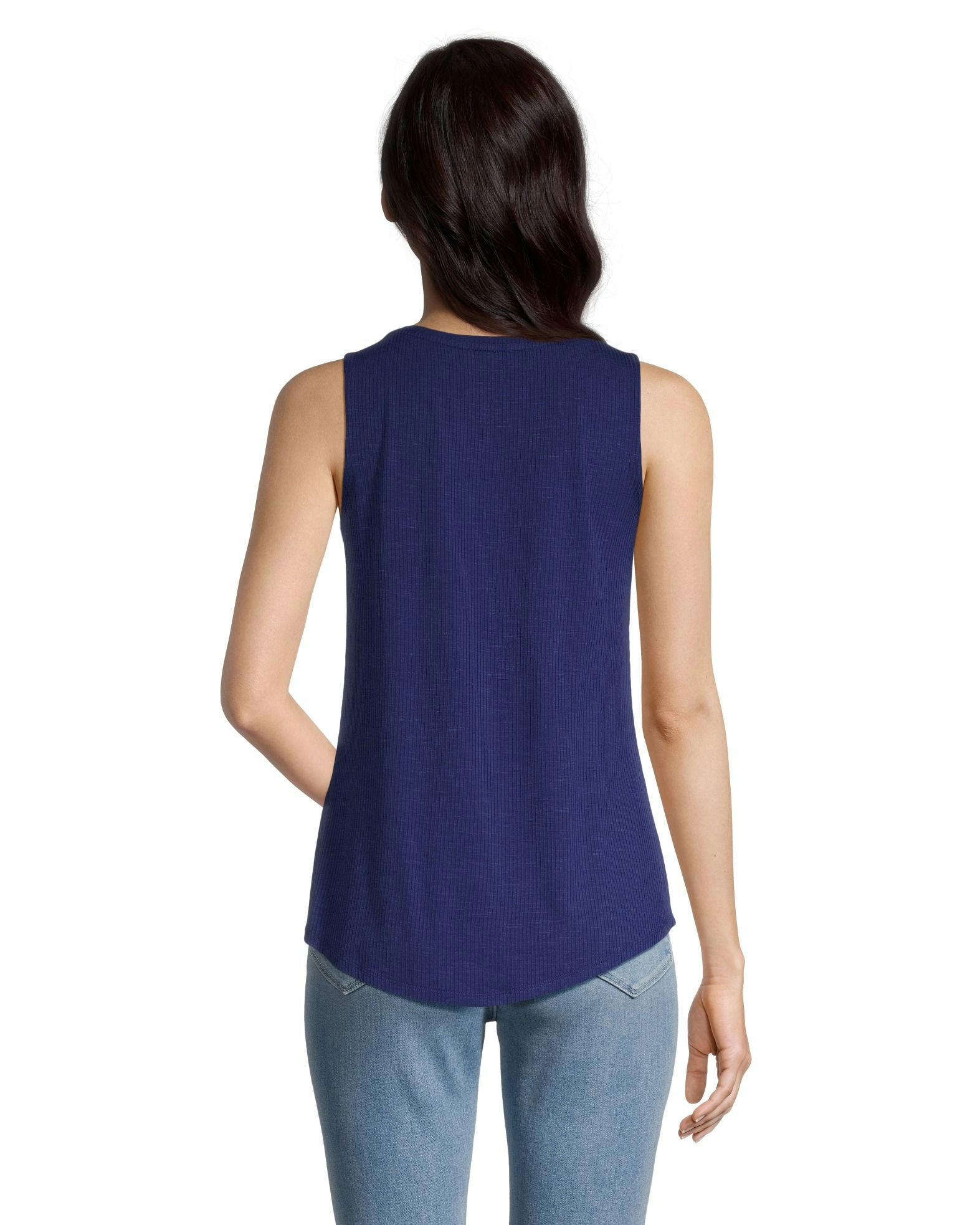 Denver Hayes Women's Ribbed Scoop Neck Tank Top