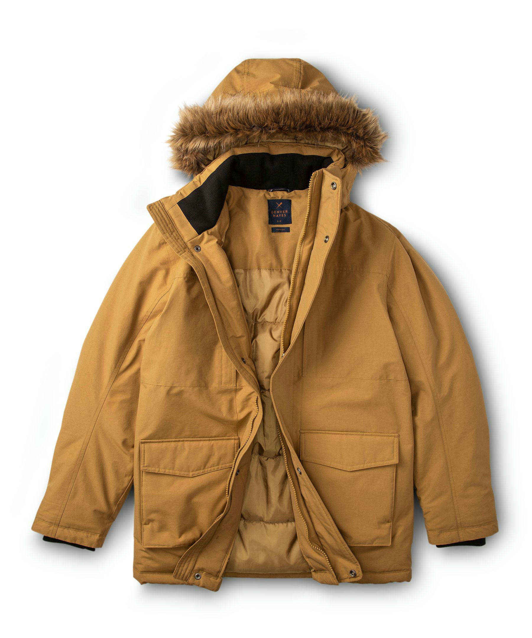 Denver Hayes Men's Water Resistant Hyper Dri 2 Insulated City Parka Jacket