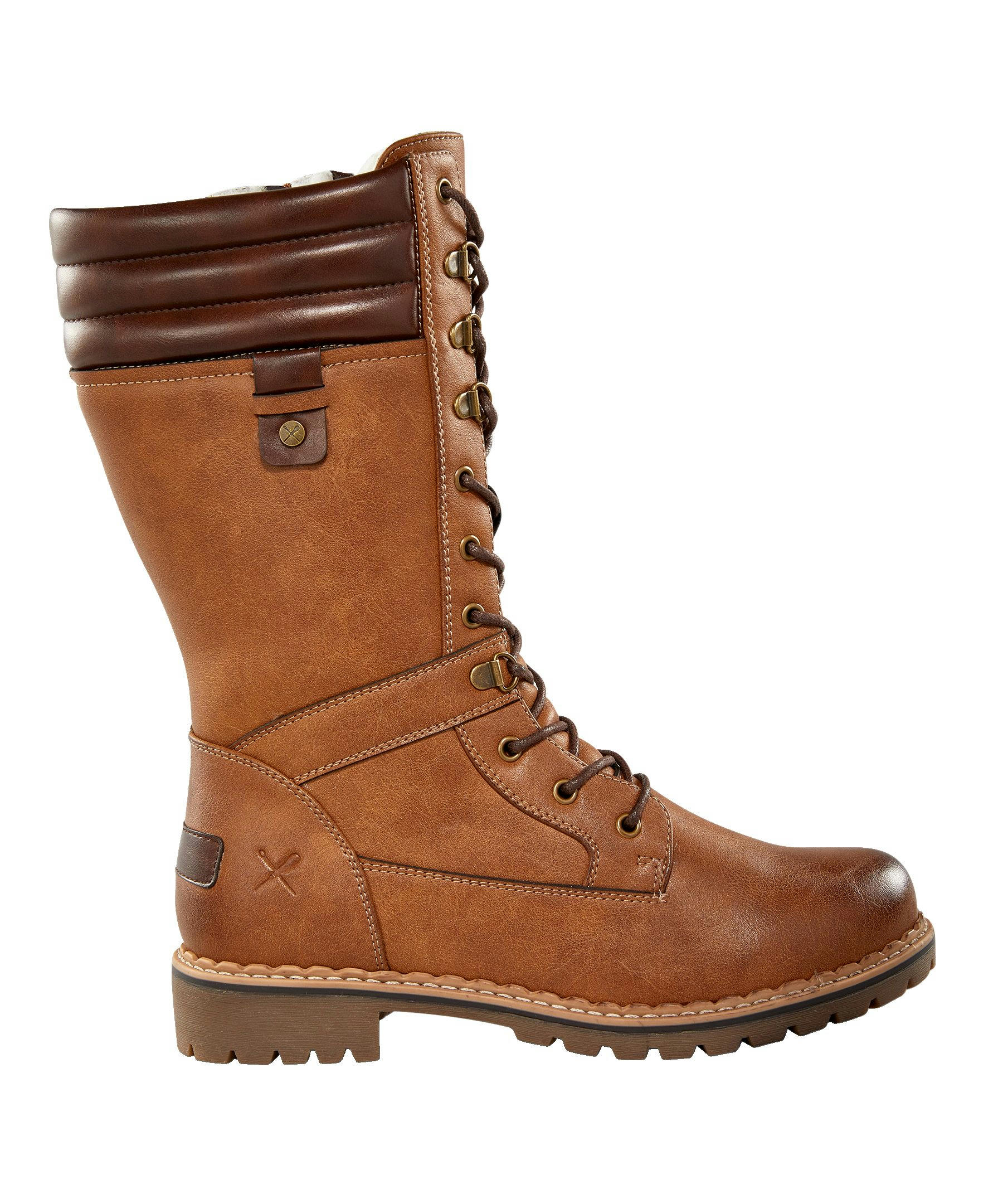 Denver Hayes Women's Laura Lug Sole Lace-Up Boots