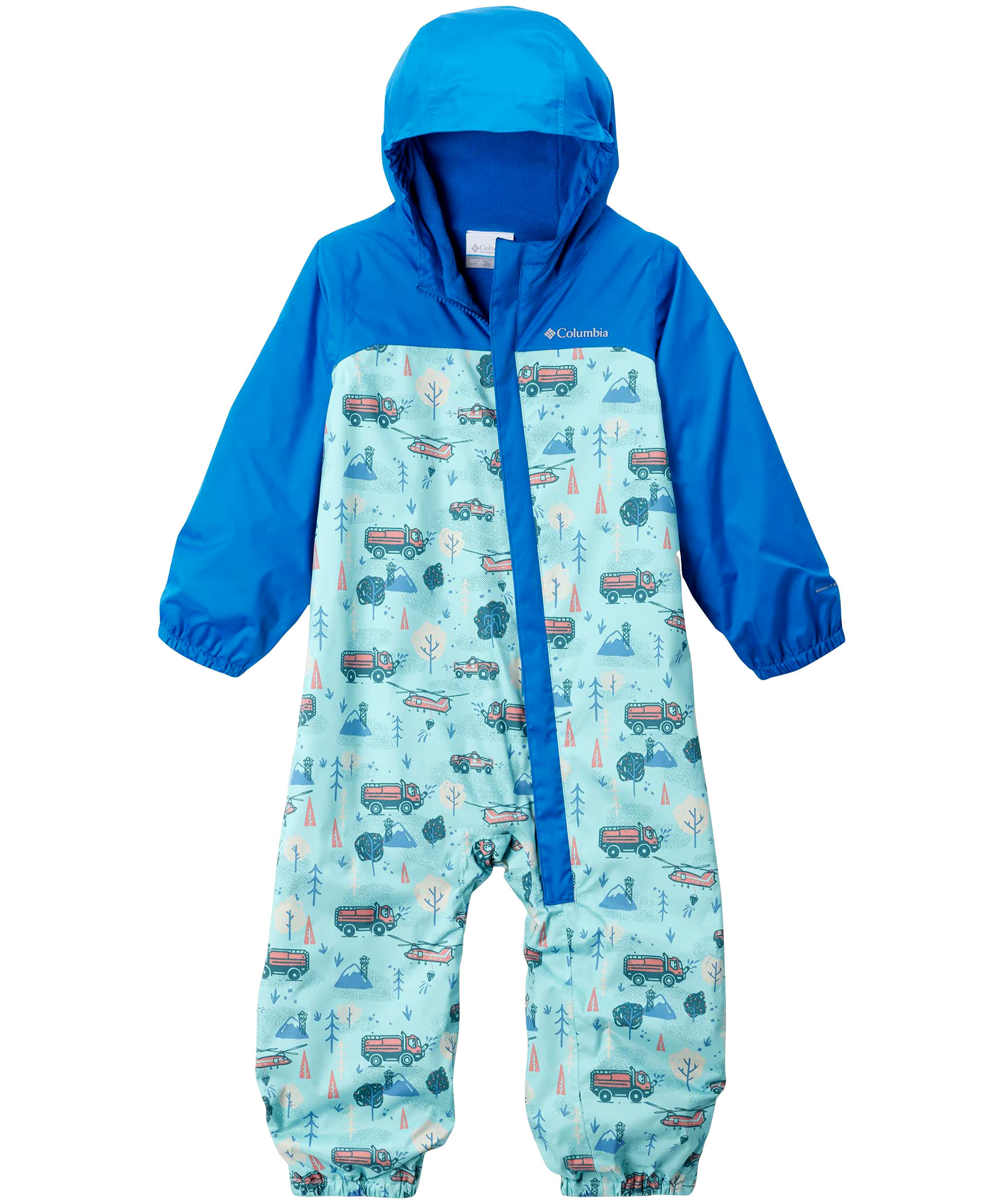 Columbia Kids' Unisex Critter Jitters II Rain SuitNote: The pattern on this suit is trucks and helicopters.