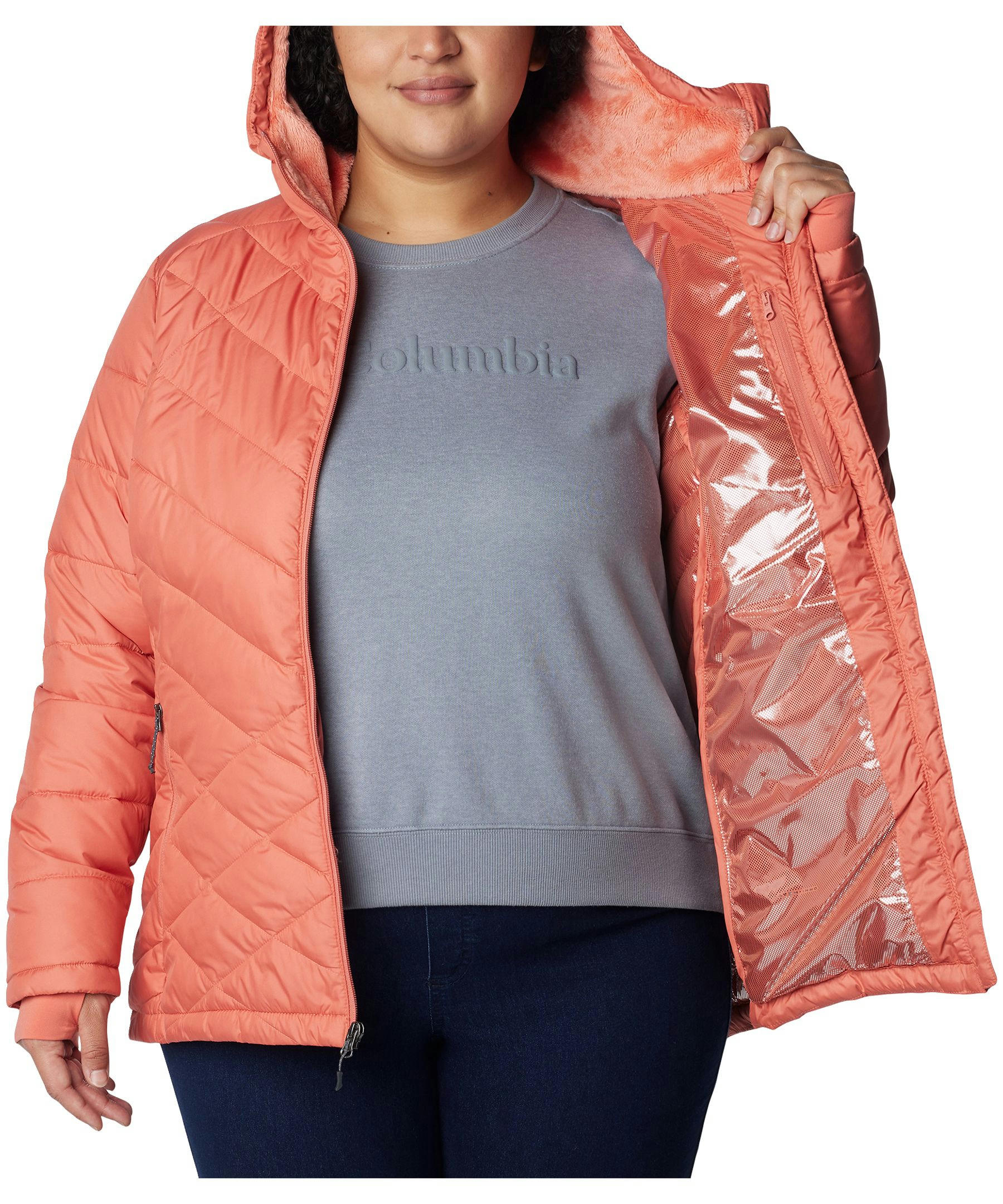 Columbia Women's Heavenly Omni-Heat Water Resistant Insulated Hooded Jacket