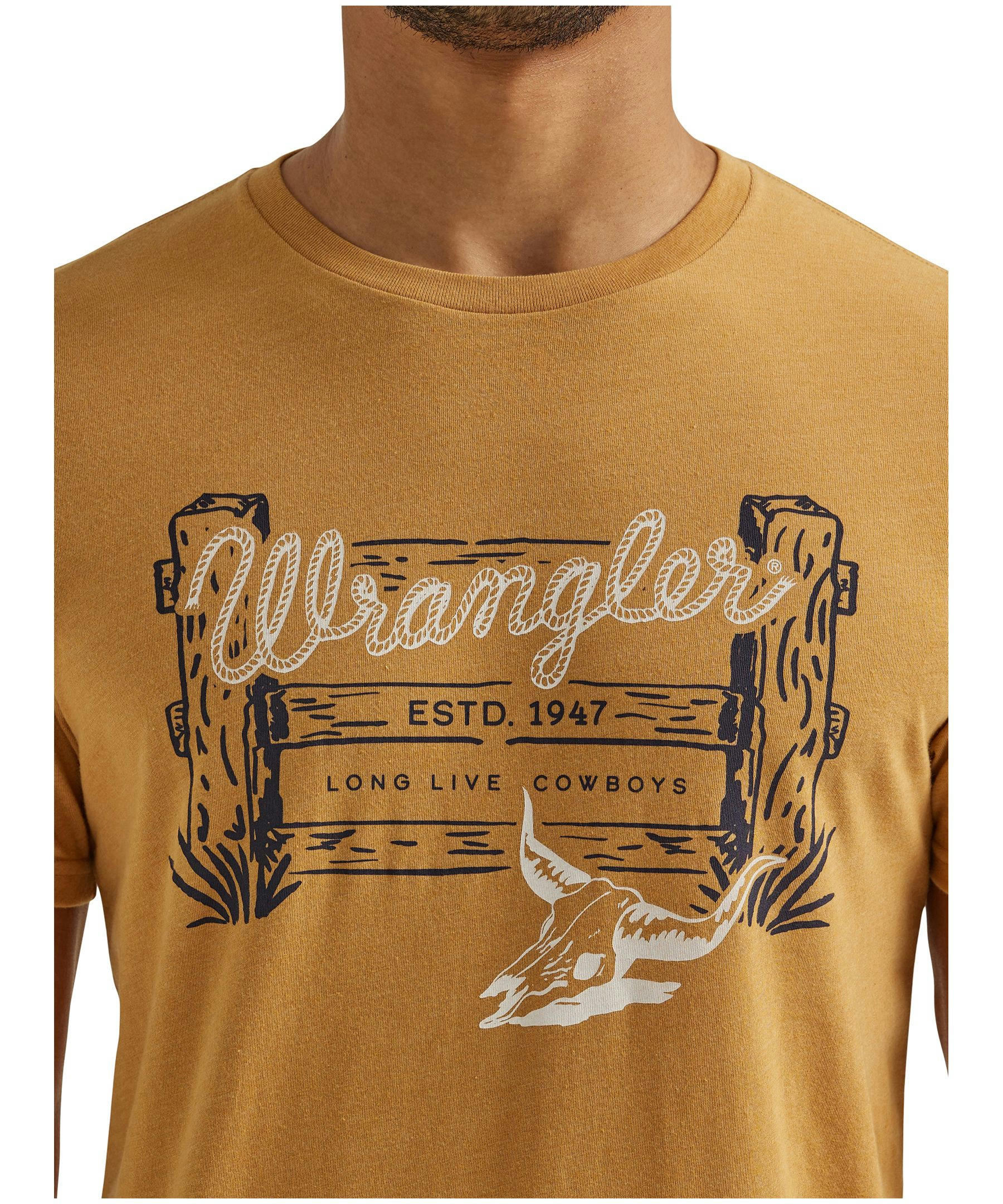 Wrangler Men's Graphic Short Sleeve T Shirt