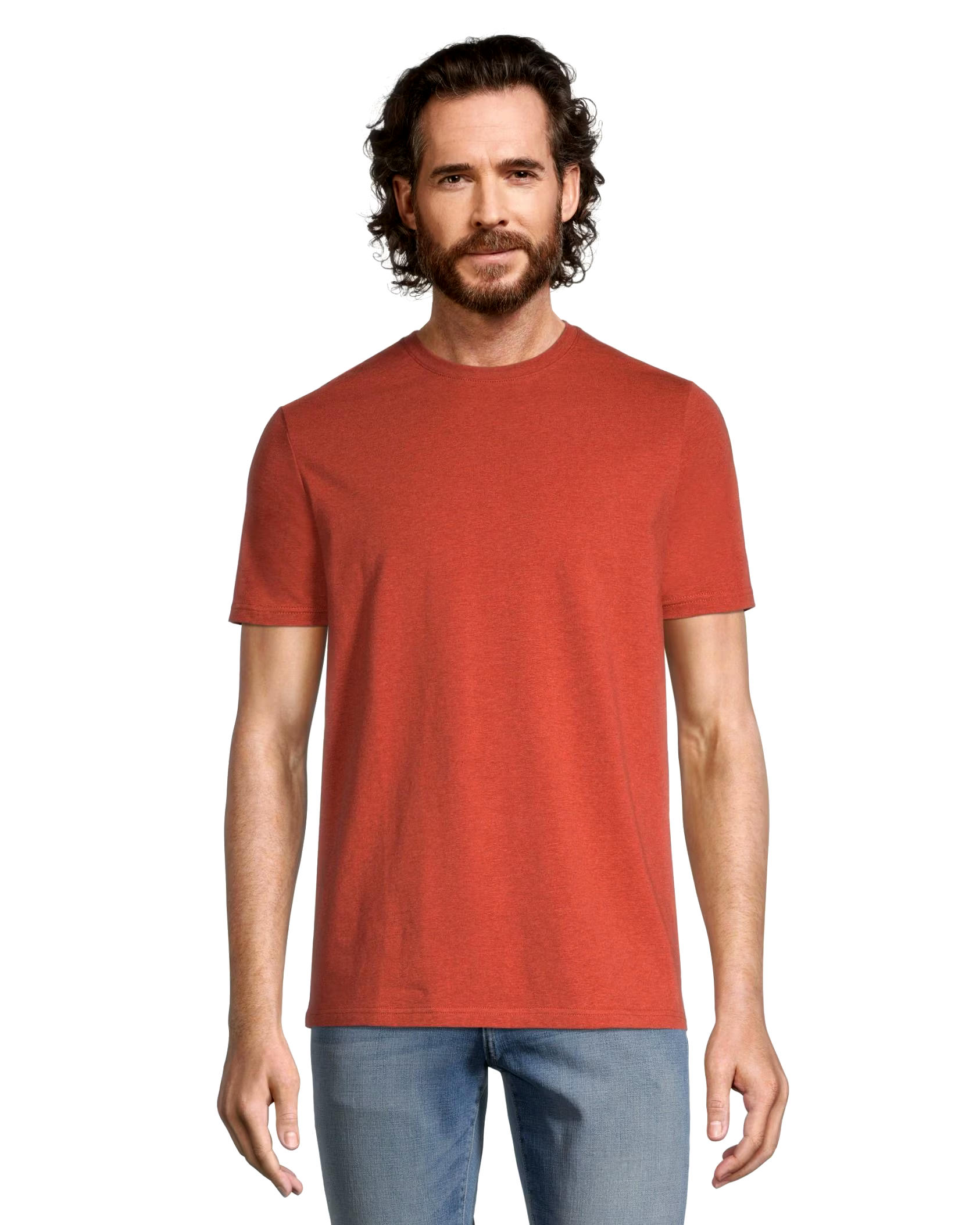 Denver Hayes Men's Stretch Modern Fit Crewneck T Shirt