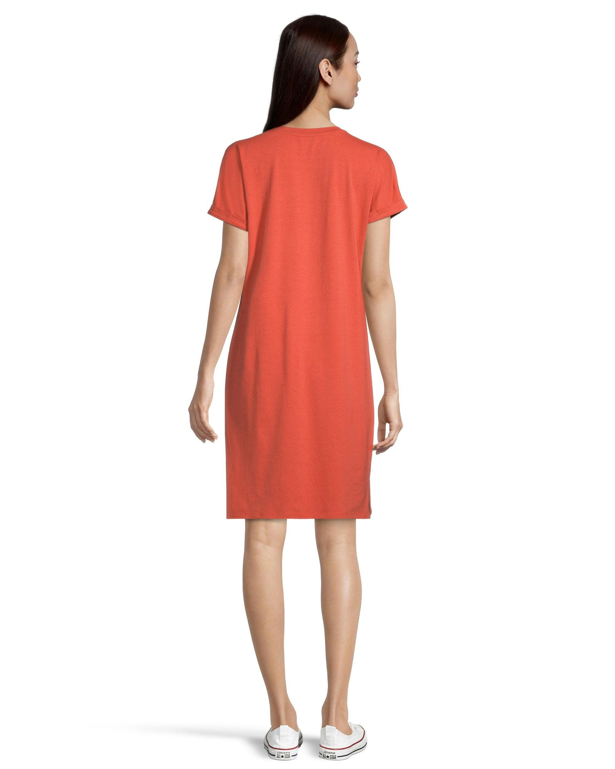 Denver Hayes Women's Semi-Fitted Crewneck T Shirt Dress