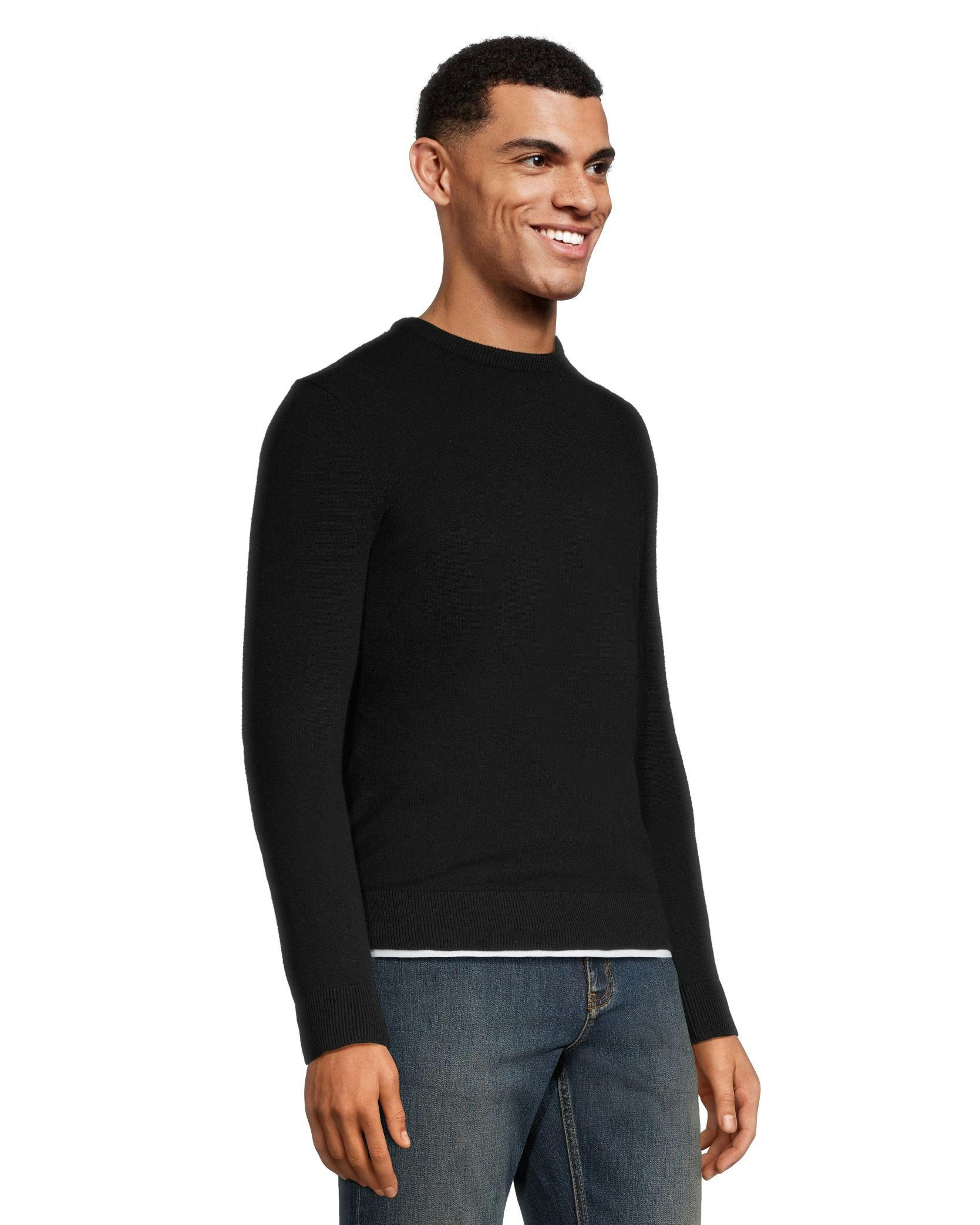 Denver Hayes Men's Cashmere Merino Crewneck Sweater