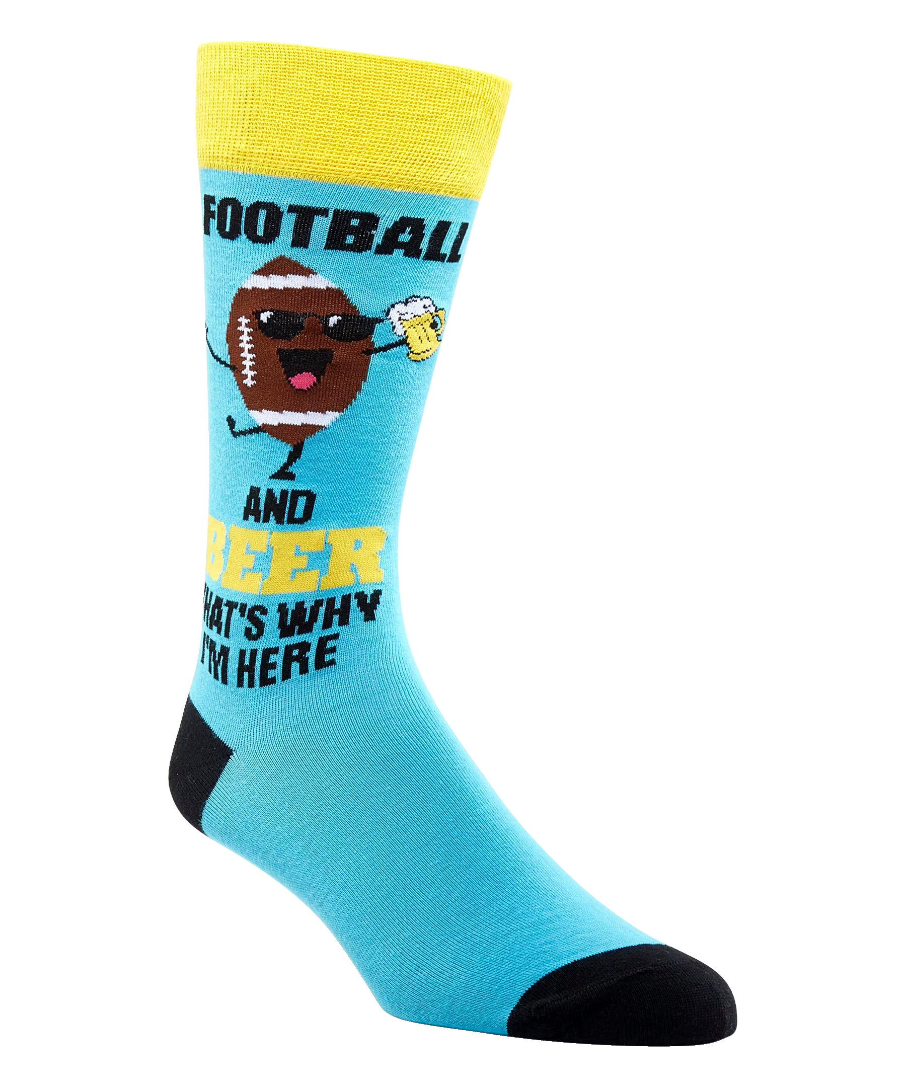 Denver Hayes Men's Novelty Sports Pattern Crew Socks